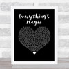 Angels & Airwaves Everything's Magic Black Heart Song Lyric Music Poster Print