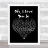 Preston Smith Oh, I Love You So Black Heart Song Lyric Music Poster Print