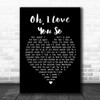 Preston Smith Oh, I Love You So Black Heart Song Lyric Music Poster Print