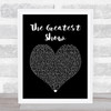 Hugh Jackman The Greatest Show Black Heart Song Lyric Music Poster Print