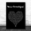 James Blunt You're Beautiful Black Heart Song Lyric Music Poster Print