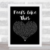 Maisie Peters Feels Like This Black Heart Song Lyric Music Poster Print