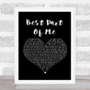 Ed Sheeran Best Part Of Me Black Heart Song Lyric Music Poster Print