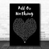 Theory Of A Deadman All Or Nothing Black Heart Song Lyric Music Poster Print