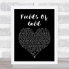 Sting Fields Of Gold Black Heart Song Lyric Music Poster Print