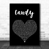 Paolo Nutini Candy Black Heart Song Lyric Music Wall Art Print