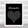 The Pussycat Dolls Stickwitu Black Heart Song Lyric Music Poster Print