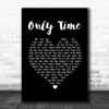 Enya Only Time Black Heart Song Lyric Music Poster Print