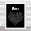 Collective Soul Shine Black Heart Song Lyric Music Poster Print