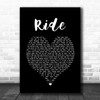 Lana Del Rey Ride Black Heart Song Lyric Music Poster Print