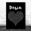 Jay Sean Down Black Heart Song Lyric Music Poster Print