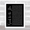 M People Search for the Hero Black Script Song Lyric Music Poster Print