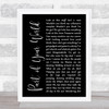 The Little Mermaid Part of Your World Black Script Song Lyric Music Poster Print