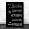 Survivor I Can't Hold Back Black Script Song Lyric Music Poster Print