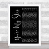 Stereophonics You're My Star Black Script Song Lyric Music Poster Print