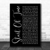 Gabrielle Aplin Start Of Time Black Script Song Lyric Music Poster Print