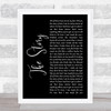 Brandi Carlile The Story Black Script Song Lyric Music Poster Print