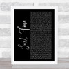 Mary J Blige Just Fine Black Script Song Lyric Music Poster Print