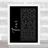 Ian Brown F.E.A.R Black Script Song Lyric Music Poster Print