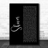 Coldplay Shiver Black Script Song Lyric Music Poster Print