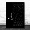 The Smashing Pumpkins Luna Black Script Song Lyric Music Poster Print