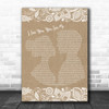 The Magic Numbers I See You, You See Me Burlap & Lace Song Lyric Music Poster Print