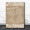 Bryan Adams Please Forgive Me Burlap & Lace Song Lyric Music Poster Print