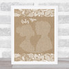 Jack Savoretti Only You Burlap & Lace Song Lyric Music Poster Print
