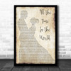 Boyzone All The Time In The World Man Lady Dancing Song Lyric Music Poster Print