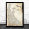 Jason Derulo Marry Me Man Lady Dancing Song Lyric Music Poster Print