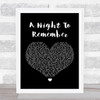 Shalamar A Night To Remember Black Heart Song Lyric Music Wall Art Print