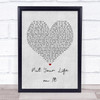 Kasabian Put Your Life on It Grey Heart Song Lyric Music Poster Print