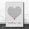 Angels & Airwaves Everything's Magic Grey Heart Song Lyric Music Poster Print