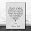 Mark Wills I Do (Cherish You) Grey Heart Song Lyric Music Poster Print
