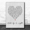 Take That Hold Up A Light Grey Heart Song Lyric Music Poster Print