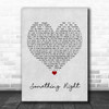 Westlife Something Right Grey Heart Song Lyric Music Poster Print