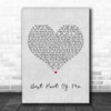 Ed Sheeran Best Part Of Me Grey Heart Song Lyric Music Poster Print