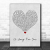 Donny Hathaway A Song For You Grey Heart Song Lyric Music Poster Print