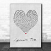 The Hunna Sycamore Tree Grey Heart Song Lyric Music Poster Print