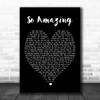 So Amazing Luther Vandross Black Heart Song Lyric Music Wall Art Print