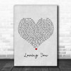 Paolo Nutini Loving You Grey Heart Song Lyric Music Poster Print