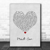 The Cure Mint Car Grey Heart Song Lyric Music Poster Print