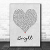 Echosmith Bright Grey Heart Song Lyric Music Poster Print