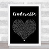 Steven Curtis Chapman Cinderella Black Heart Song Lyric Music Wall Art Print