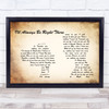 Bryan Adams I'll Always Be Right There Man Lady Couple Song Lyric Music Poster Print