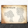 Van Morrison What Am I Living For Man Lady Couple Song Lyric Music Poster Print