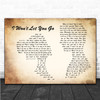 James Morrison I Won't Let You Go Man Lady Couple Song Lyric Music Poster Print