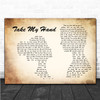 Picture This Take My Hand Man Lady Couple Song Lyric Music Poster Print
