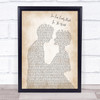 Air Supply Two Less Lonely People In The World Man Lady Bride Song Lyric Music Poster Print