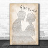 Peabo Bryson & Regina Belle A Whole New World Man Lady Bride Song Lyric Music Poster Print